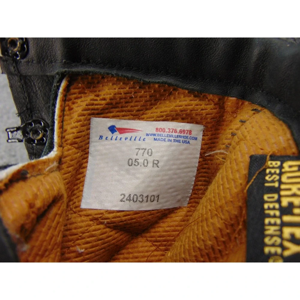 Belleville 770 Combat Boots Mens 5R‎ Black Gore-Tex Military Vibram USA